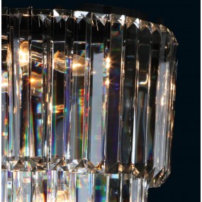 25LL-CR76 Chandelier Ø 55x75 cm  Transparent Iron Glass Pendant Lamp