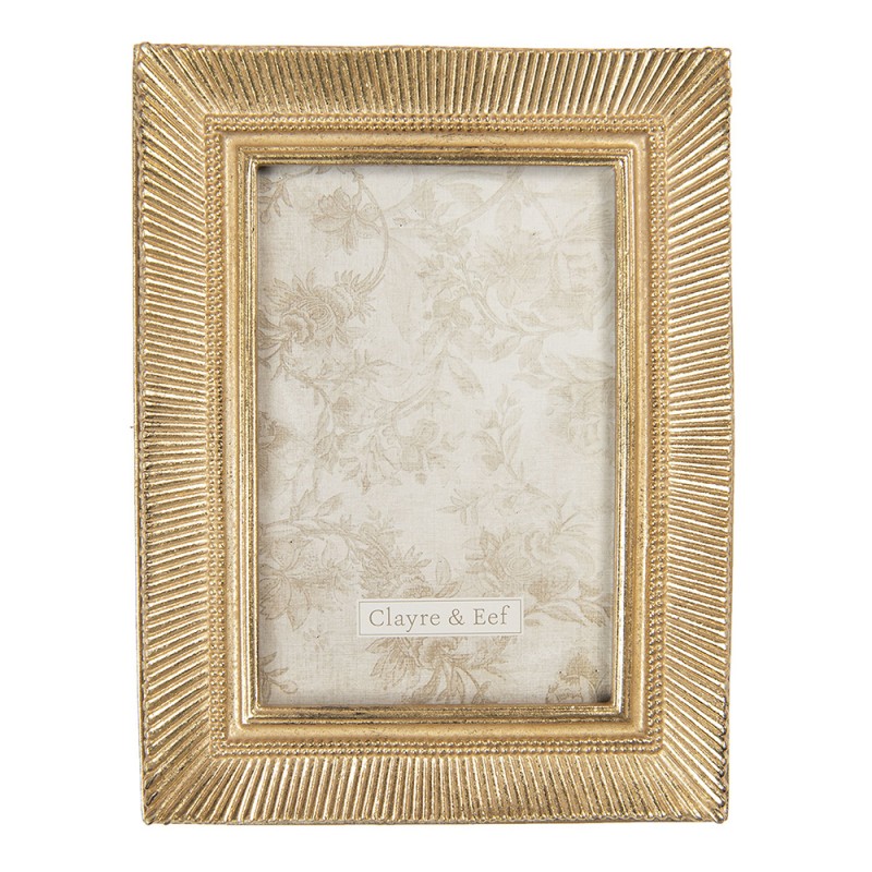 2F0762 Photo Frame 10x15 cm Gold colored Plastic Rectangle Picture Frame