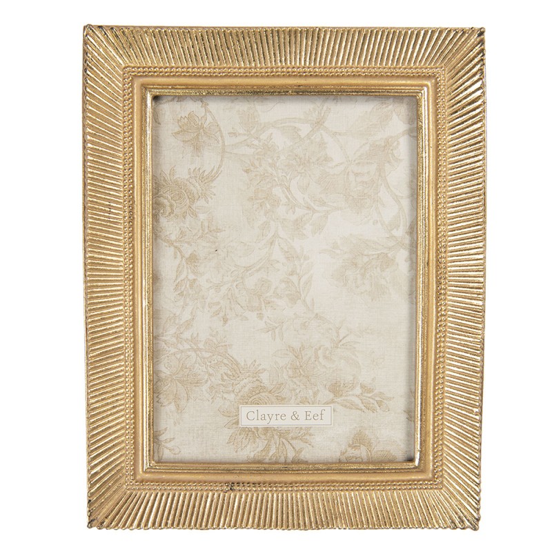 2F0763 Photo Frame 13x18 cm Gold colored Plastic Rectangle Picture Frame