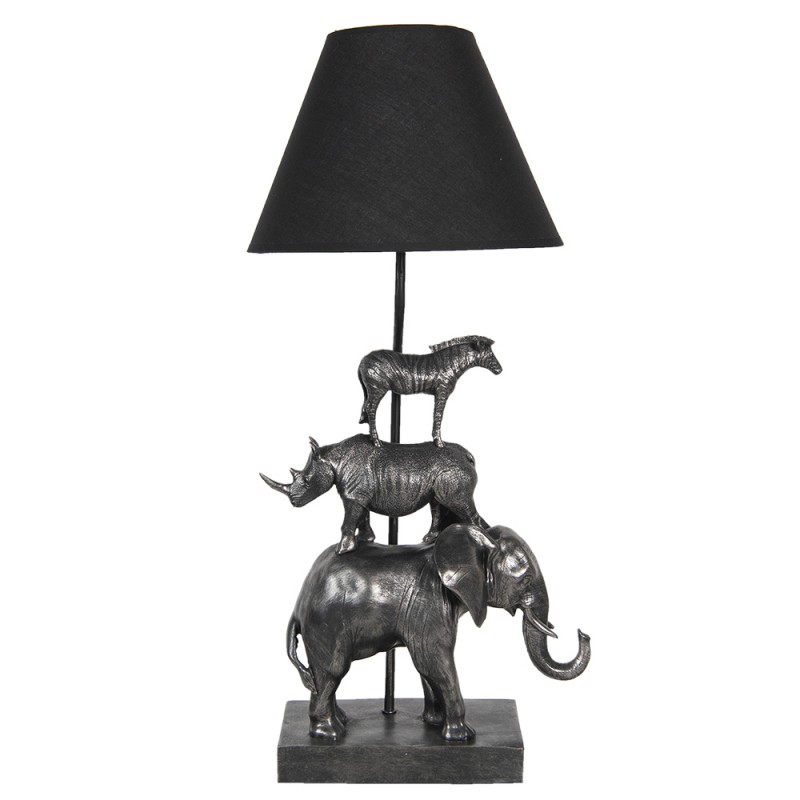 5LMC0003 Lampada da tavolo Elefante 32x27x65 cm  Nero Plastica Lampada da scrivania