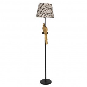 25LMC0005 Floor Lamp Ø 37x165 cm  Black Beige Plastic Rectangle Standing Lamp
