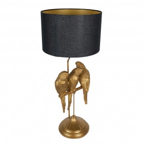 25LMC0006 Table Lamp Ø 33x79 cm  Gold colored Plastic Parrot Round Desk Lamp