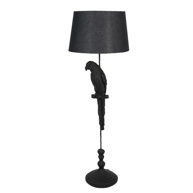 5LMC0007 Floor Lamp Parrot Ø 40x121 cm  Black Plastic Standing Lamp