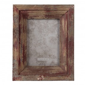 22F0795 Photo Frame 15x20 cm Red Wood Rectangle Picture Frame