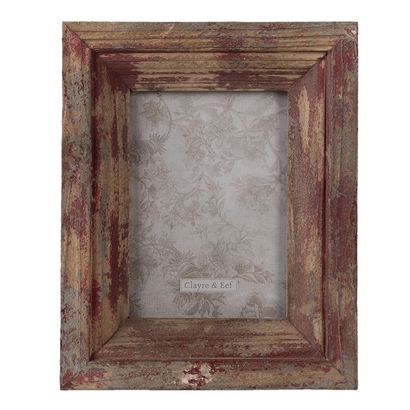 2F0795 Photo Frame 15x20 cm Red Wood Rectangle Picture Frame
