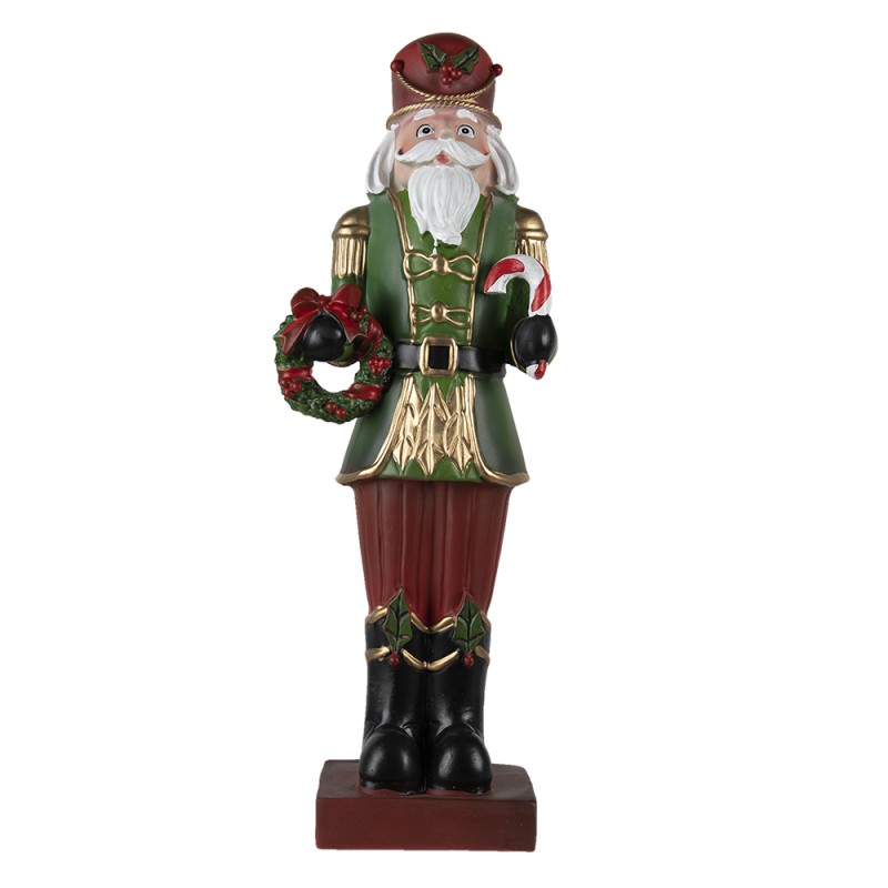 6PR4757 Christmas Decoration Nutcracker 17*10*47cm Green Red Plastic