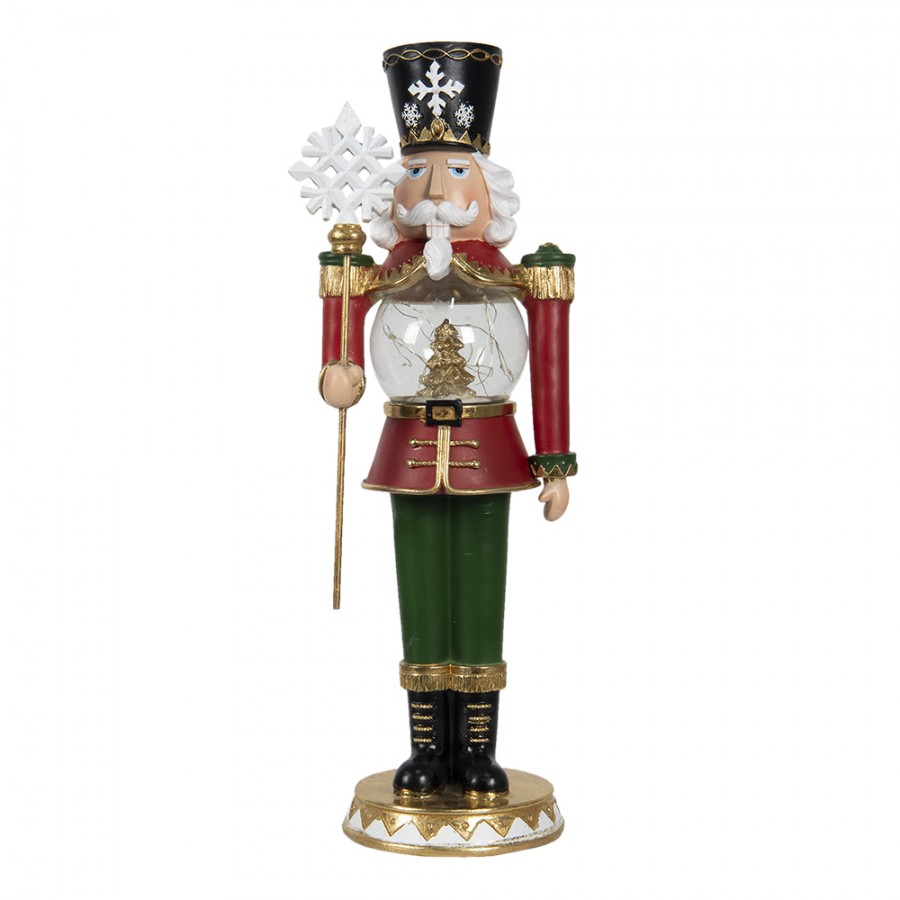 6PR3510 Figurine Nutcracker 16x16x50 cm Red Green Polyresin Christmas ...