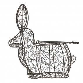 26Y4658 Egg basket Rabbit 26x15x28 cm Brown Iron Kitchen Baskets