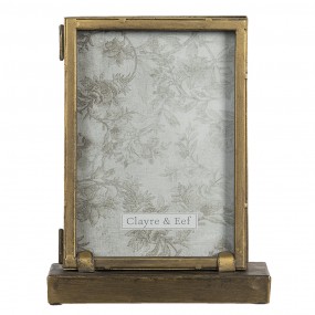 22F0785 Photo Frame 13x18 cm Gold colored Metal Rectangle Picture Frame