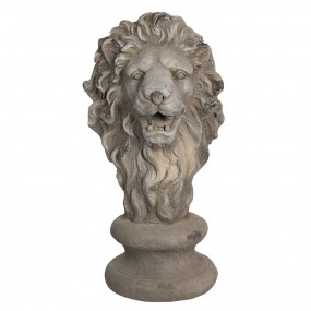 25PR0060 Figurine Lion 67 cm Grey Polyresin