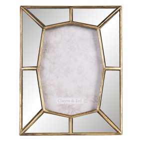 22F0789 Photo Frame 13x18 cm Gold colored Plastic Rectangle Picture Frame