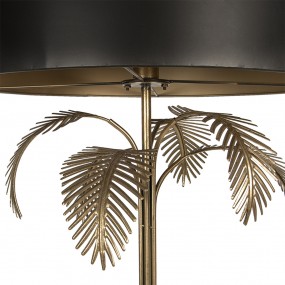 25LMP635 Floor Lamp Ø 60x165 cm  Gold colored Black Iron Rectangle Standing Lamp