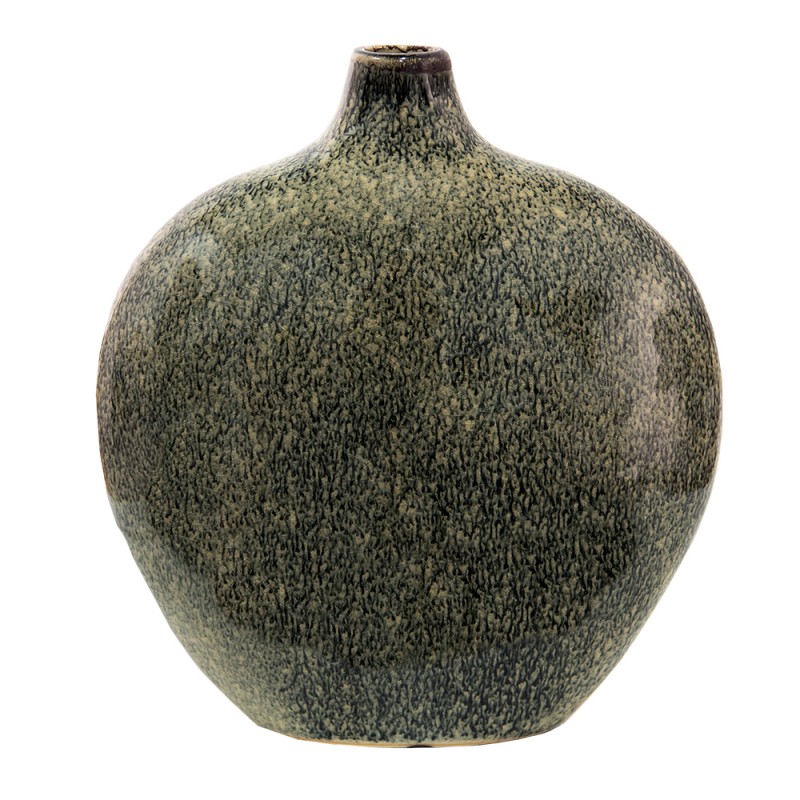 6CE1404 Vase 23x11x26 cm Green Ceramic Decorative Vase