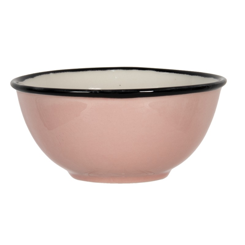6CEBO0052P Soup Plate Ø 12x6 cm Pink Ceramic Round Soup Bowl