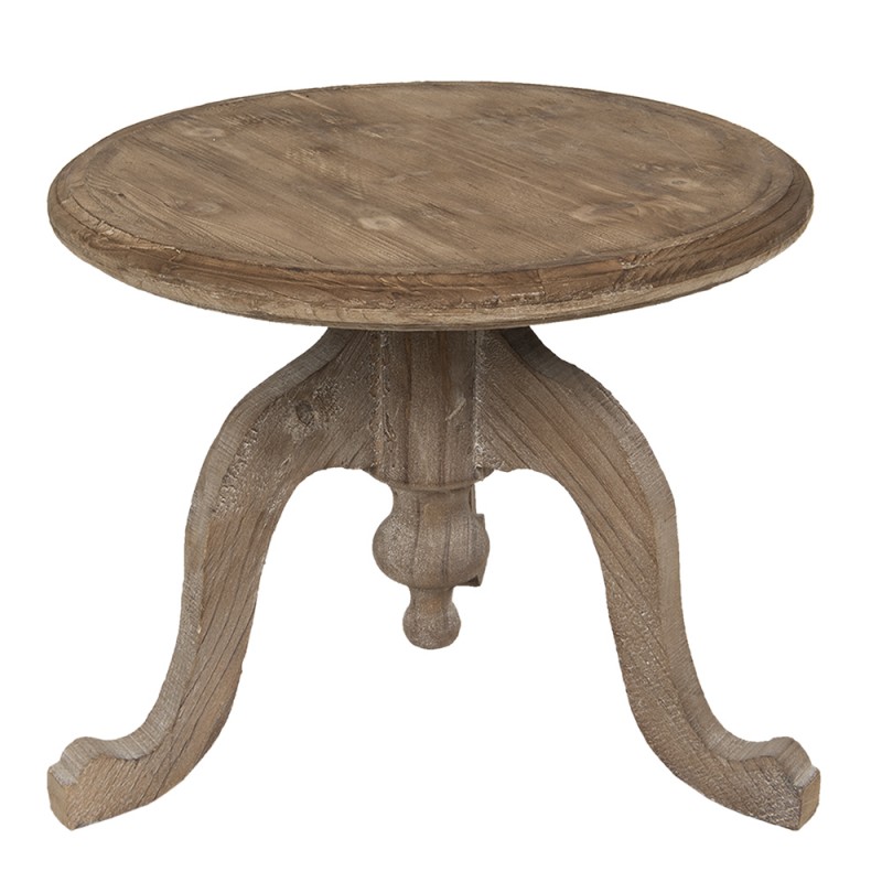 6H1970 Side Table Ø 56x45 cm Brown Wood Round