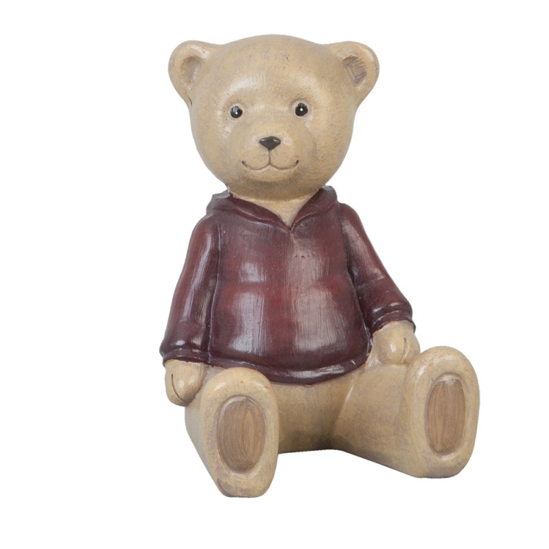 6PR0349 Figurine décorative Ours 8x6x9 cm Marron Polyrésine Accessoires de maison