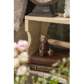 26PR0349 Figurine décorative Ours 8x6x9 cm Marron Polyrésine Accessoires de maison