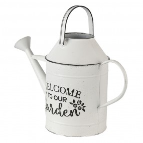 26Y4250 Decorative Watering Can 49x18x37 cm White Metal Watering Can