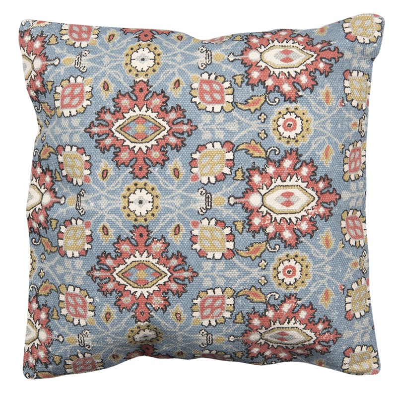 KT032.062 Cushion Cover 50x50 cm Blue Red Cotton Square Pillow Cover