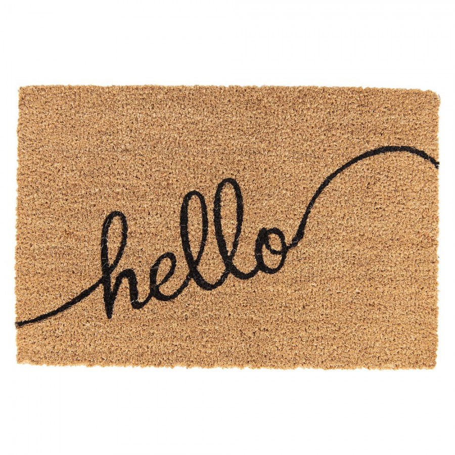 MC138 Door Mat 60x40 cm Brown Rubber Coconut Fiber Rectangle Coconut Mat