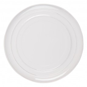 2RIFP Assiette de dîner Ø 28 cm Blanc Céramique Rond Assiette de table