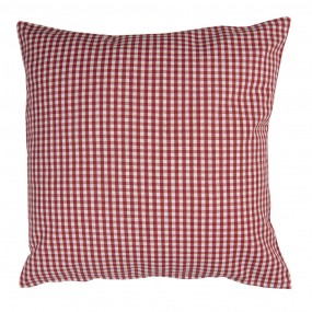 2WIS21 Cushion Cover 40x40 cm White Red Cotton Strawberries Square Pillow Cover