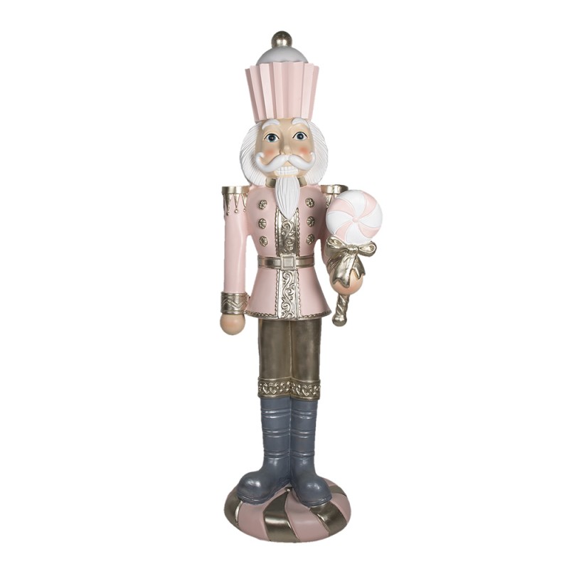 5PR0080 Figur Nussknacker 178 cm Rosa Polyresin