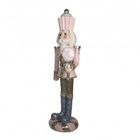 25PR0080 Figur Nussknacker 178 cm Rosa Polyresin