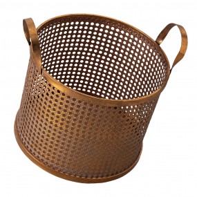 26Y4526 Storage Basket Ø 30x30 cm Copper colored Iron Round Basket