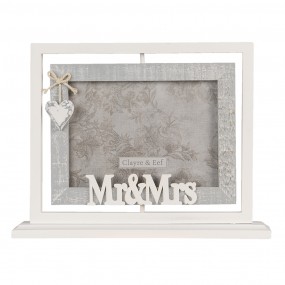 22F0817 Photo Frame 18x13 cm Grey MDF Rectangle Picture Frame