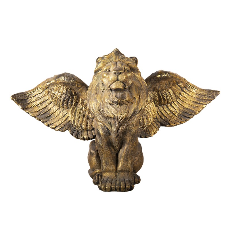 5PR0084GO Figurine Lion 100x50x62 cm Gold colored Polyresin