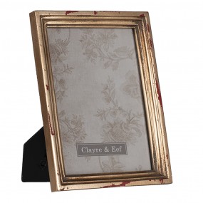 22F0825 Photo Frame 13x18 cm Gold colored Polyresin Rectangle Picture Frame