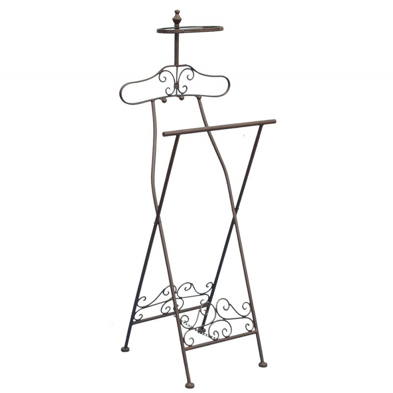 40161 Dressboy 121 cm Brown Iron Rectangle Clothes Stand