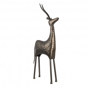 25Y0881 Beeld Antilope 102 cm Koperkleurig Metaal