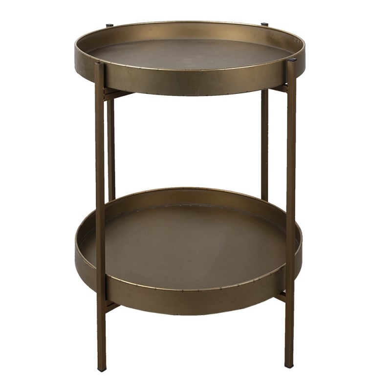 5Y0882 Side Table Ø 52x60 cm Copper colored Metal Round