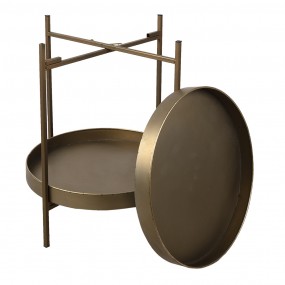 25Y0882 Side Table Ø 52x60 cm Copper colored Metal Round