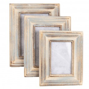 22F0483 Photo Frame 13x18 cm Brown Wood Rectangle Picture Frame