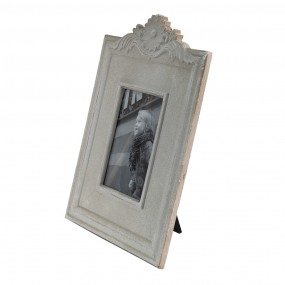 22F0858 Photo Frame 13x17 cm Beige MDF Flowers Rectangle Picture Frame