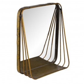 262S220 Spiegel 26x32 cm Kupferfarbig Metall Großer Spiegel