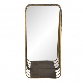 262S222 Mirror 19x39 cm Copper colored Metal Rectangle Large Mirror