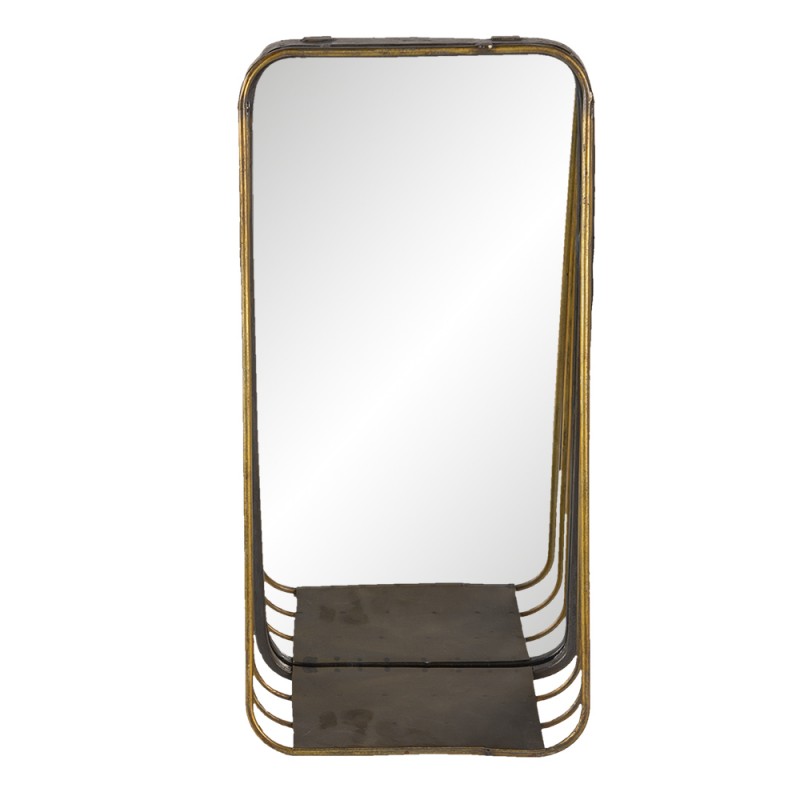 62S222 Miroir 19x39 cm Couleur cuivre Métal Rectangle Grand miroir