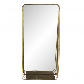 262S224 Mirror 29x59 cm Copper colored Metal Rectangle Large Mirror