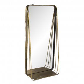 262S224 Miroir 29x59 cm Couleur cuivre Métal Rectangle Grand miroir