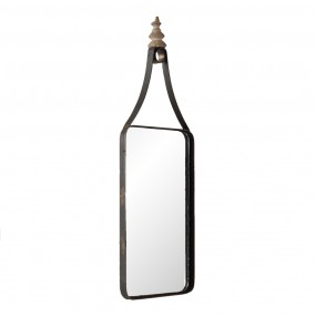 262S227 Standing Mirror 18x1x52 cm Brown Iron Glass Full-Length Mirror