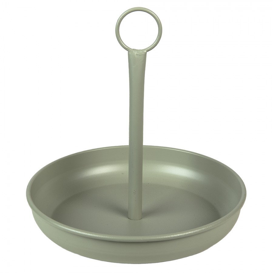 6Y4702 Etagere Ø 25x25 cm Green Iron Serving Platter