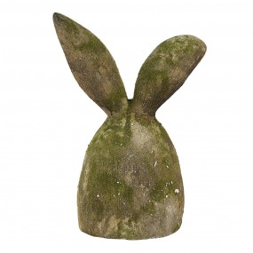25MG0015 Figurine Rabbit 53 cm Beige Green Stone