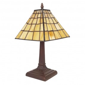 25LL-6140 Lampe de table Tiffany Ø 20x38 cm  Jaune Plastique Verre Lampe de bureau Tiffany