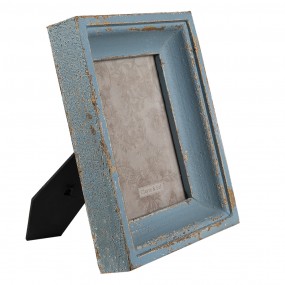 22F0861 Photo Frame 13x17 cm Blue Wood Rectangle Picture Frame