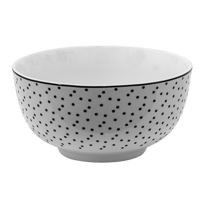 SDBO Soup Bowl 500 ml White Black Porcelain Serving Bowl