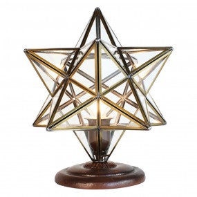 25LL-9340 Desk Lamp Star 26x26x36 cm  Transparent Metal Glass Table Lamp
